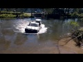 Toyota prado 120 crossing wonnangatta river at eaglevale crossing