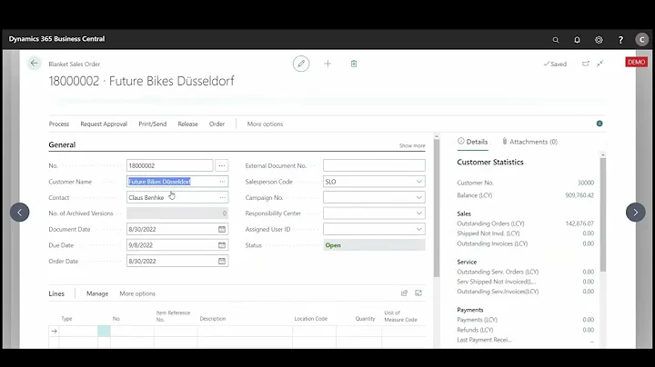 ENG22083101 How to create a Blanket Sales Order