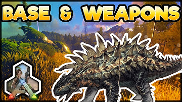 Ark Survival Evolved Base & Weapons Grind - PS4 & Xbox One Console Edition Gameplay