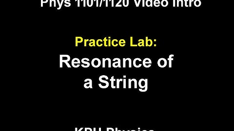 Resonance of a String