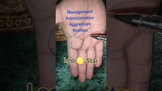 Zodiac sign leo management administrative skills palmreading palmistry rmpalmist numerology