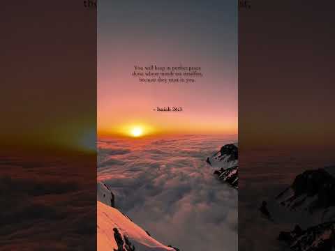 Perfect peace is