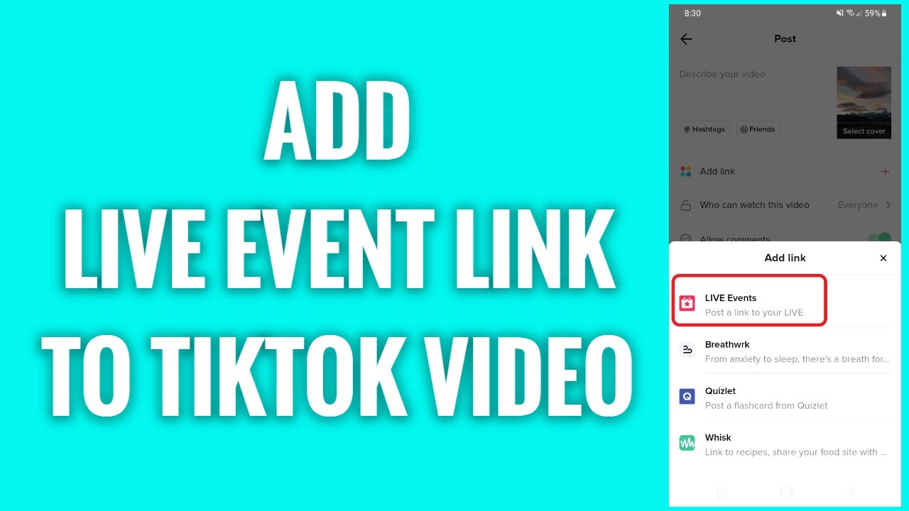 TikTok Live Event is on