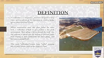 INTRODUCTION TO COFFERDAMS| Prof. MEGHA PATEL| SISTec GANDHI NAGAR