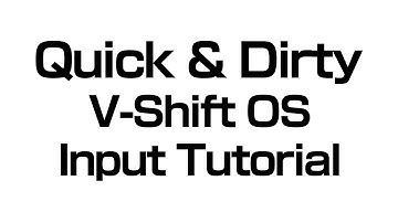 quick and dirty: V-Shift Option Select VS V-Reversal Input Tutorial