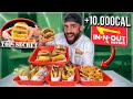 COMIENDO TODO el MENU de IN-N-OUT SECRETO *la HAMBURGUESA MÁS FAMOSA de EEUU* (+10.000 CALORIAS) 🇺🇸