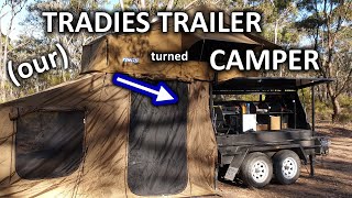 We turned a tradies trailer into a camper trailer