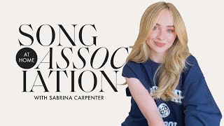 Sabrina Carpenter Sings Taylor Swift, Ariana Grande, \& The 1975 in a Game of Song Association | ELLE