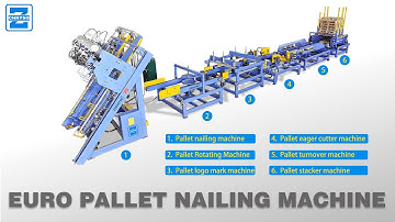 Euro Pallet Nailing Machine, high 1080p, detail instruction of wood pallet machine
