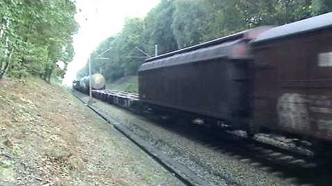 Mixed Freight Train DB Schenker Rail at Venlo,the NL,Sept 27,2009
