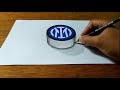 How to Draw Inter Milan Logo in 3D