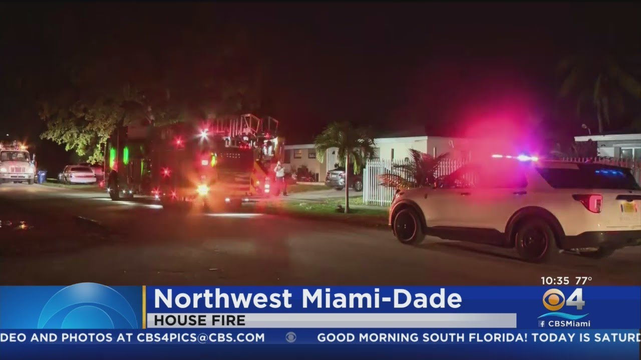 House fire breaks out in multifamily home in northwest Miami-Dade - YouTube