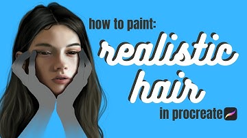 How To Paint Realistic Hair In Procreate | Taya Shania Art