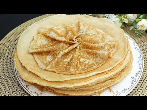 Идеальный Рецепт Блинов проверенный годами. Получаются тонкие и вкусные блинчики без муки