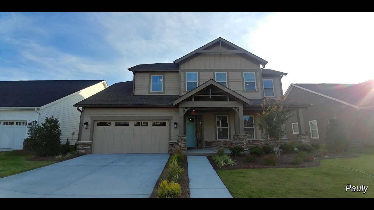 Paddlers Cove Lake Wylie SC DRB Homes Reverie plan YouTube