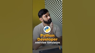🔥Python Developer Interview #shorts #simplilearn