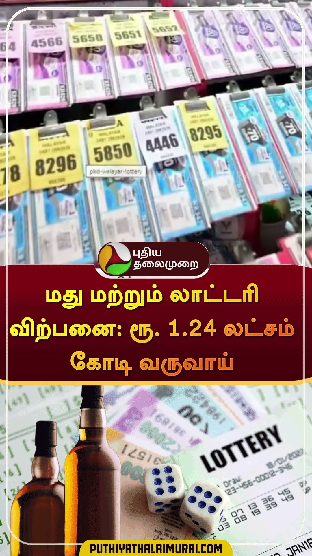 மது மற்றும் லாட்டரி விற்பனை: ரூ. 1.24 லட்சம் கோடி வருவாய்  | #shorts | #kerala | #lottery