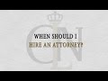 Many people call our offices and ask when the best time is to hire an attorney after being involved in an auto accident. In this video Melissa Solevilla explains why...