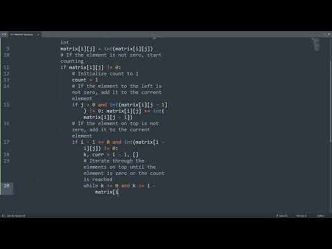 Leetcode 221. Maximal Square in Python | Python Leetcode | Python Coding Tutorial | Python Code ASMR