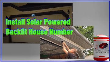 Solar Powered Back Lit House Number - Unboxing, Installation, Testing & Review