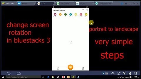 bluestacks 3 change app rotation to landscape mode in pc