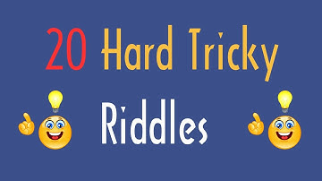 20 Hard Tricky Riddles | Only A Genius Can Solve These Riddles | Boost Your Thinking Skills