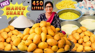 100 Kilo Mango, 100 Ltr Milk se banaya Mango Shake 😱 FREE Mango Shake for 2,000 People 🥰