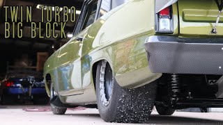 Twin Turbo Big Block Nova Shake Down #turbo #street