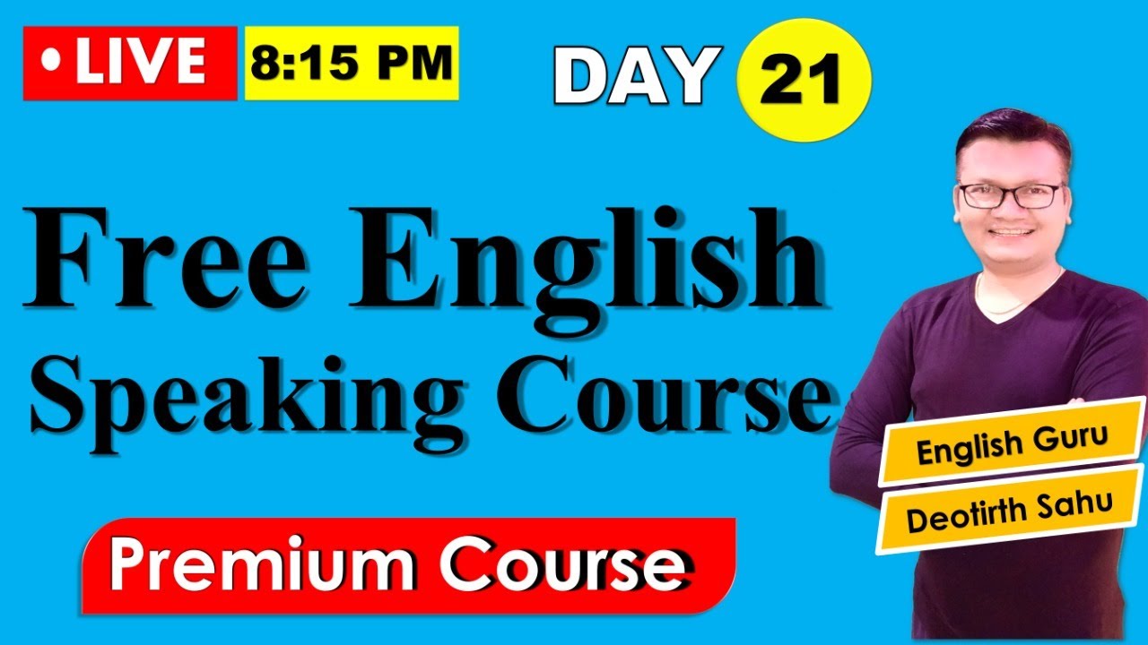 Day 21 | learn Free Spoken English class| Online English speaking