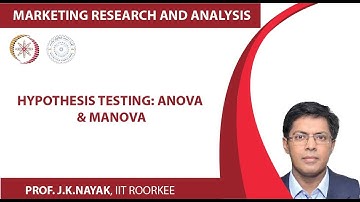 Lecture 21- Hypothesis Testing: ANOVA & MANOVA