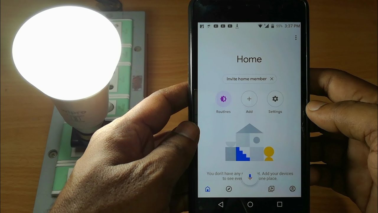 connect smart light to google home