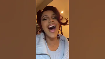 Cardi B Tries To Sing Like Ariana Grande #shorts