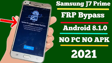 Samsung J7 Prime(G610F)8.1 Frp Bypass Without Pc/New Trick 2021 /Bypass Google Account 100% Working