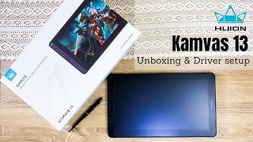 Huion Kamvas 13 - Unboxing and Driver Installation Guide