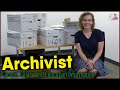 Archivist curator and museum worker  career salary education  career profiles