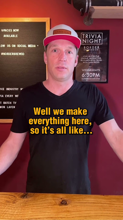 POV: you own a brewery