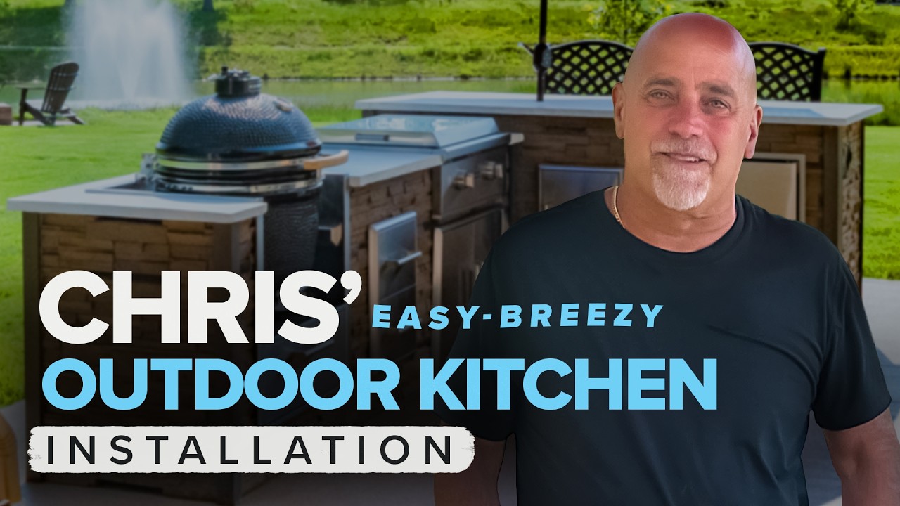 This RTA Outdoor Kitchen Install Could Not Have Been Easier! - YouTube