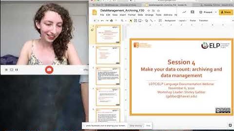 LDTC ELP Fall 2020 Webinar #4: Data Management and Archiving
