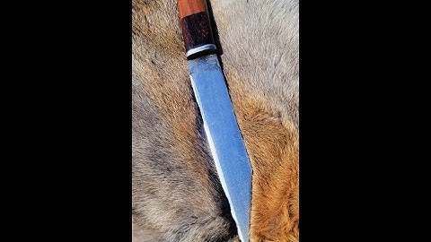 KNIFE MAKING- FORGING A SEAX FROM A FILE (PART 2)
