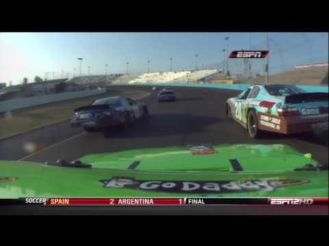 2009 NASCAR Phoenix Nationwide Brad Keselowski vs ...