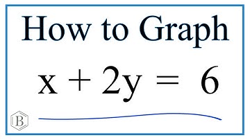 How to Graph the Linear Equation x + 2y = 6