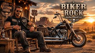 Born to Ride, Built to Be Free  Dark Biker Rock 🔥 American Road Trip Playlist