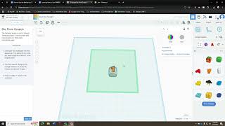 Learning How to Use TINKERCAD to make a 3D Dice