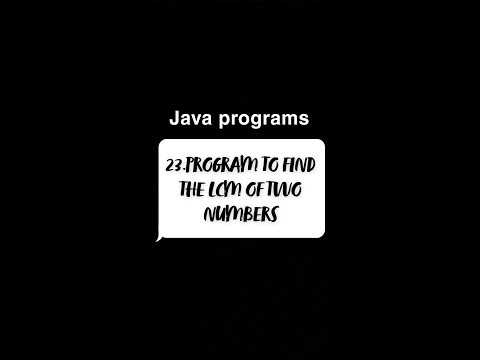 Program to find