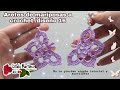 Aretes de mariposas a crochet /diseño 16