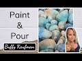 Watercolor Paint and Pour Stones / How to Paint Rocks in Watercolor