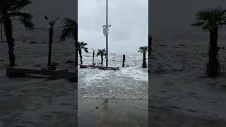 Overflowing Sea Waves Spreads Beyond the Shore