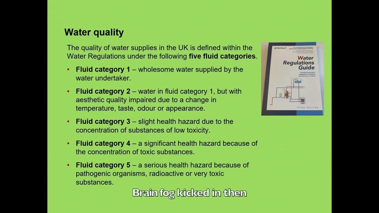 Cold water systems Learner 1.4 Phase 1 YouTube