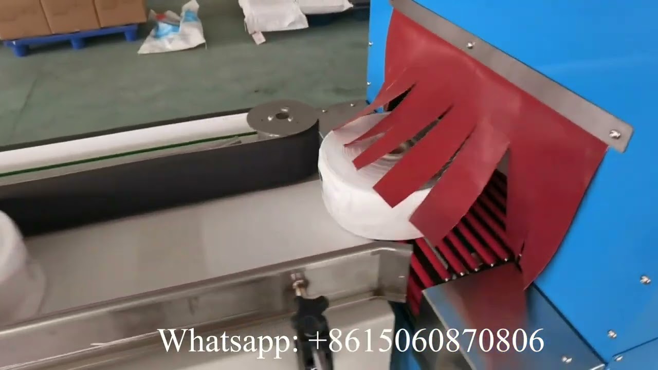 High speed automatic jumbo roll bath tissue paper packing machine