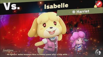 Super Smash Bros Ultimate : vs Isabelle (Unlocks: Harriet) World of Light - Adventure Mode
